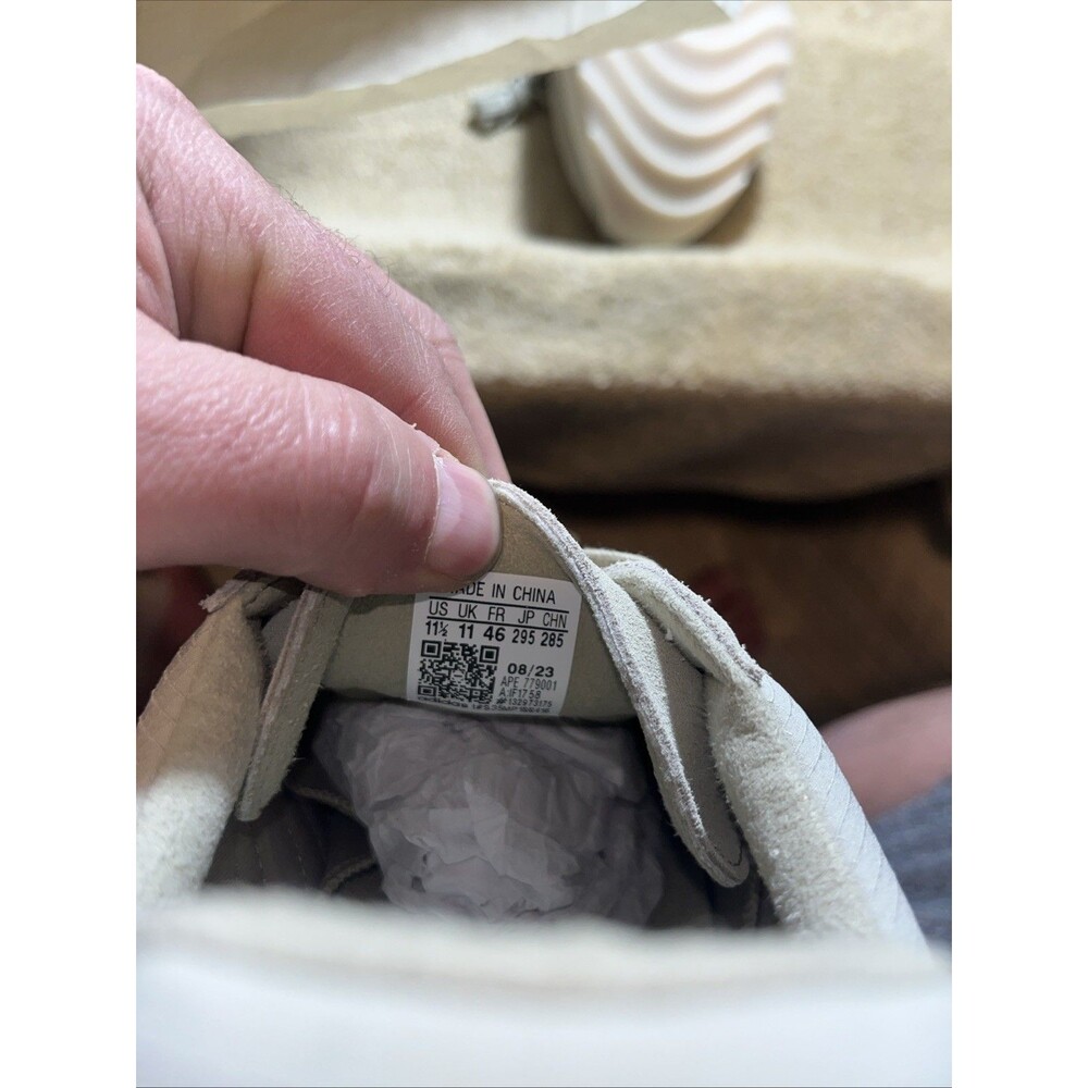 Size 11.5 - Fear of God Athletics x adidas Los Angeles Runner Sesame Cloud White - Picture 3 of 15